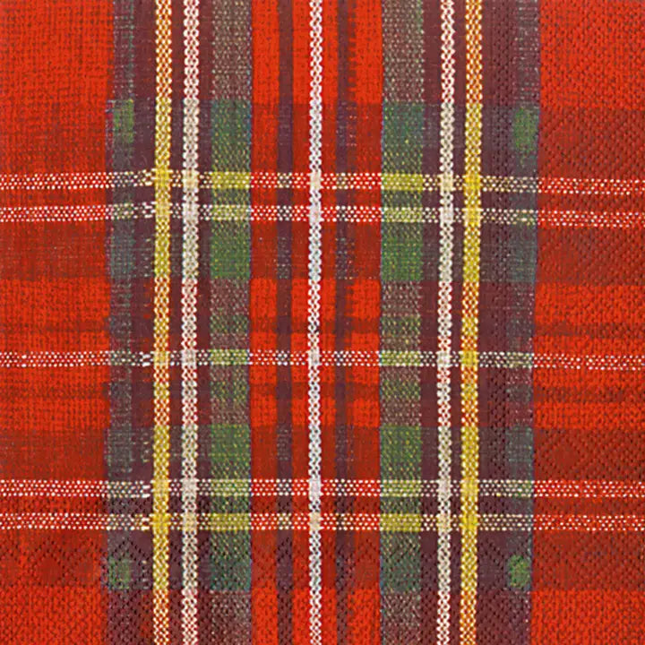 Classic Check Christmas Paper Napkins Pack of 20