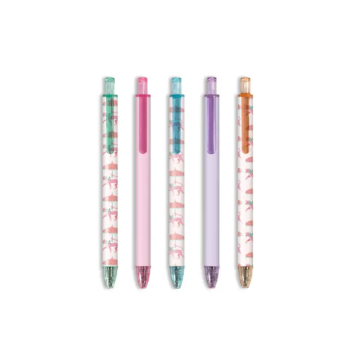 Leopard On Parade Soft-Touch Gel Pen Set