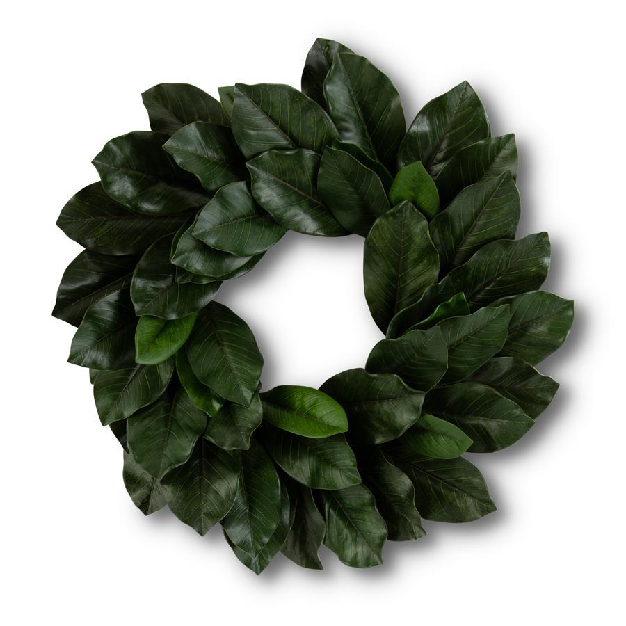 Green Magnolia Leaf Wreath