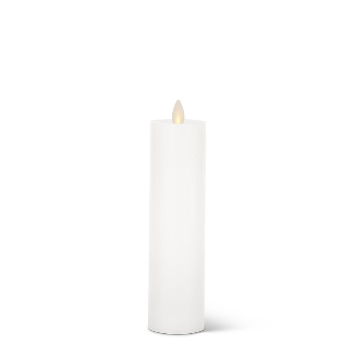 White Wax Luminara Slim Indoor Pillar Candle