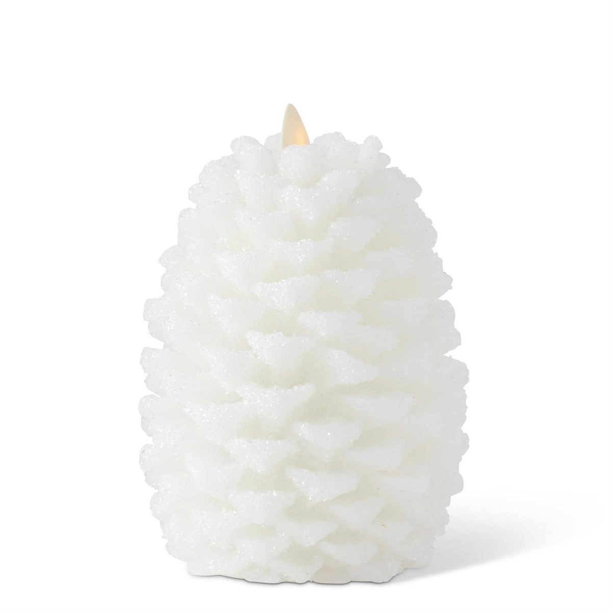 Snowy Pinecone Indoor Luminara Flameless Candle
