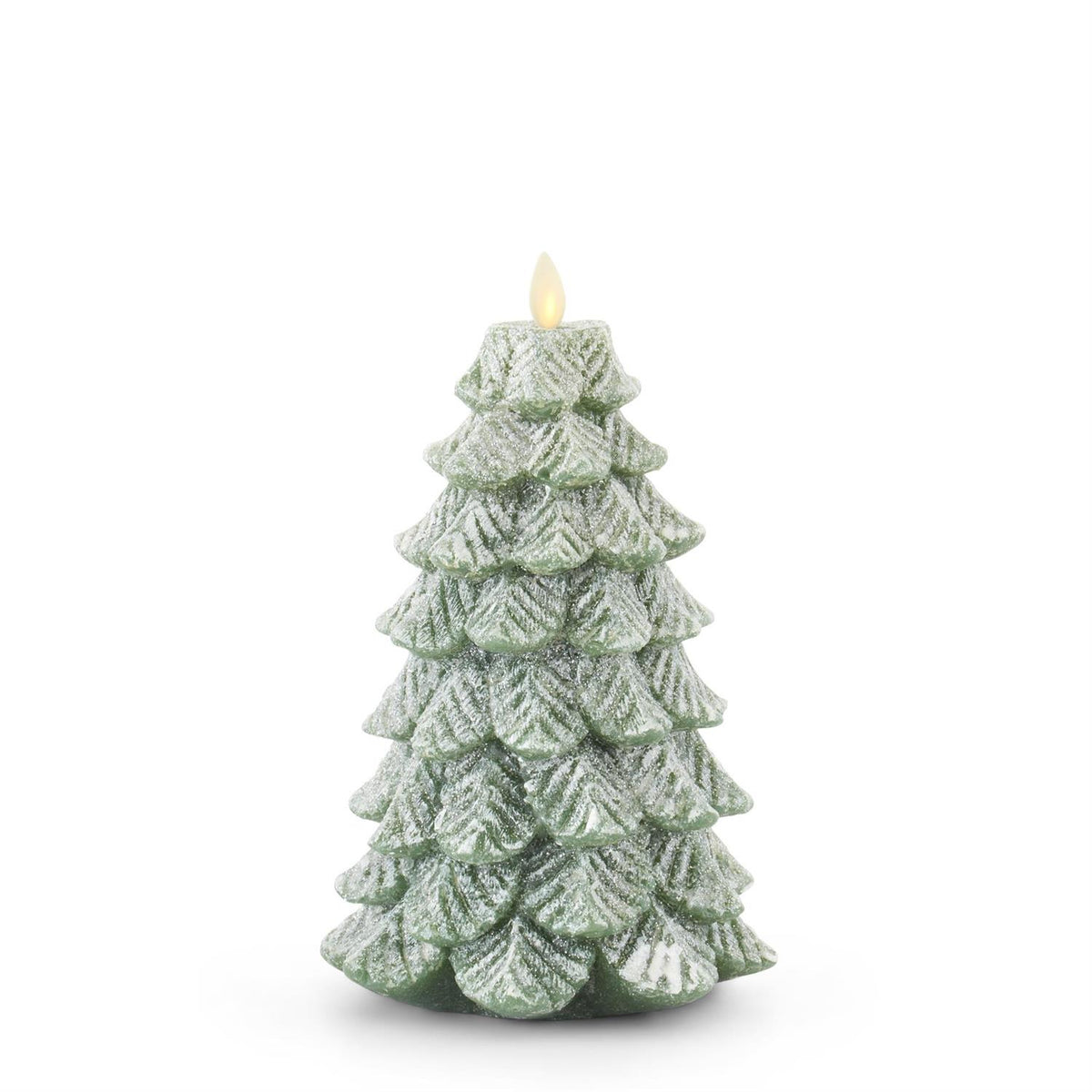 Snowy Tree Luminara Flickering LED Candle