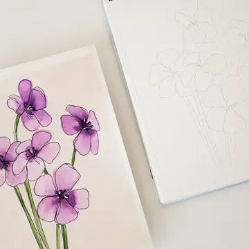 Floral Watercoloring Book