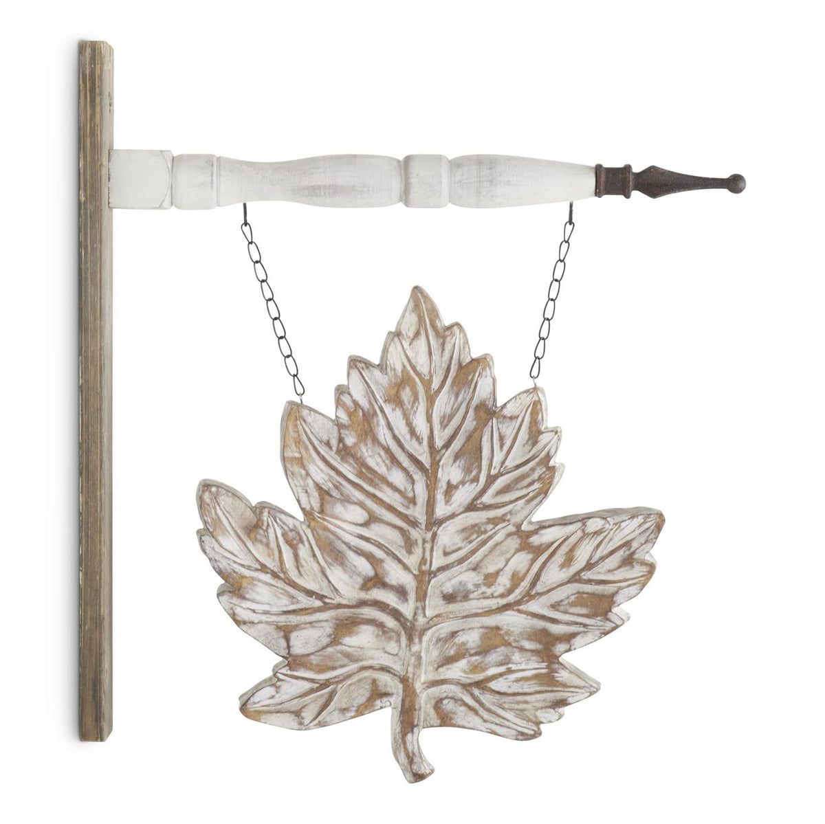 13 Inch Whitewashed Resin Leaf Arrow Replacement