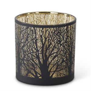 Black Tree w/Gold Interior Votive