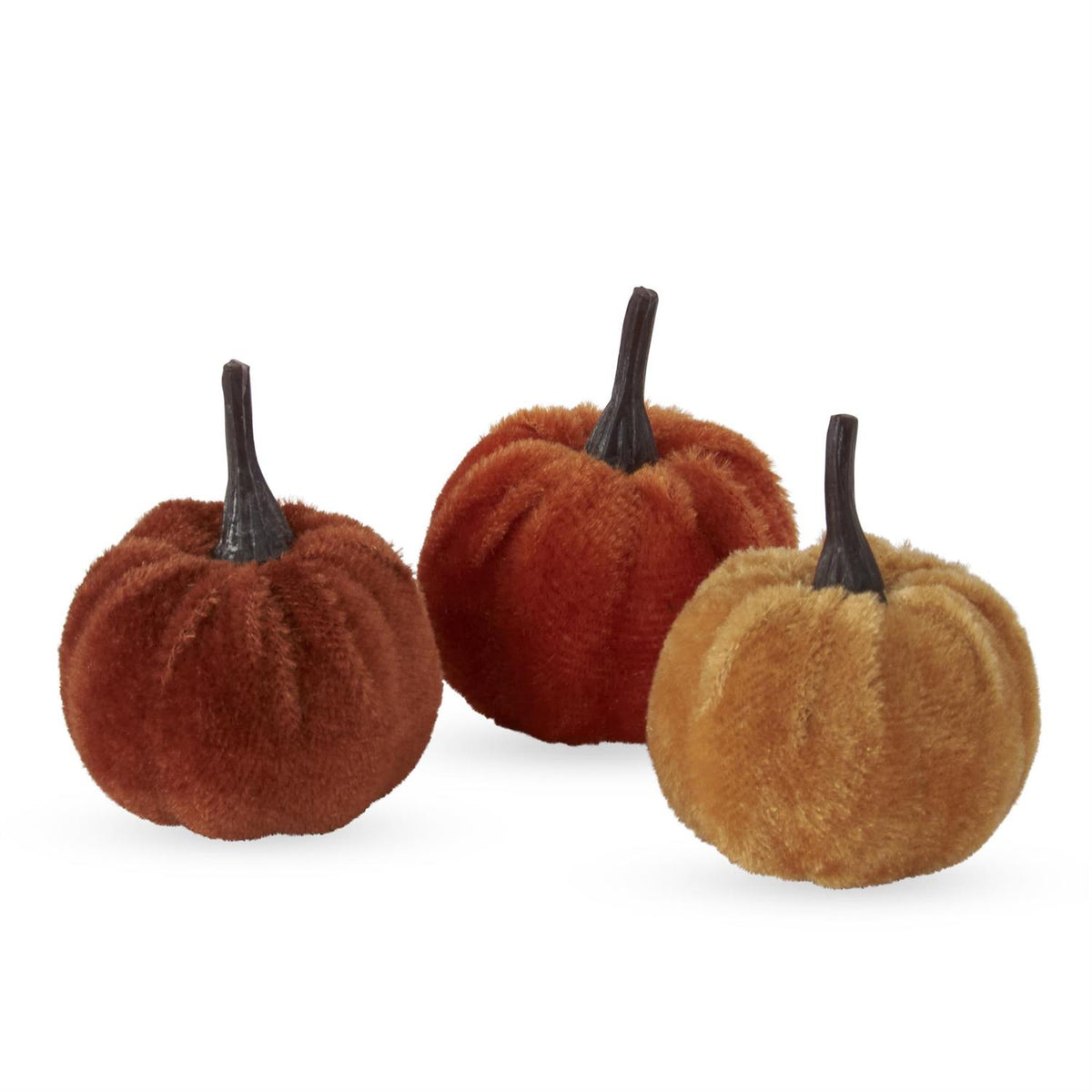 Craft Bag of Mini Brown Orange & Yellow Pumpkins (24pc)