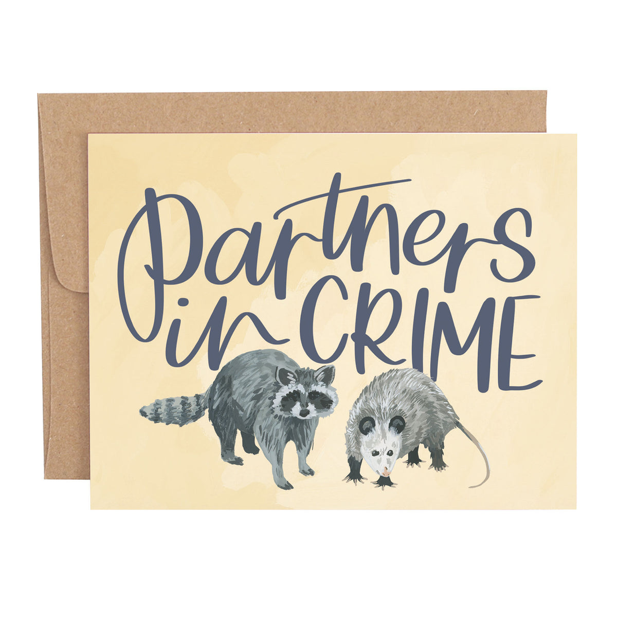 Partners In Crime Greeting Card