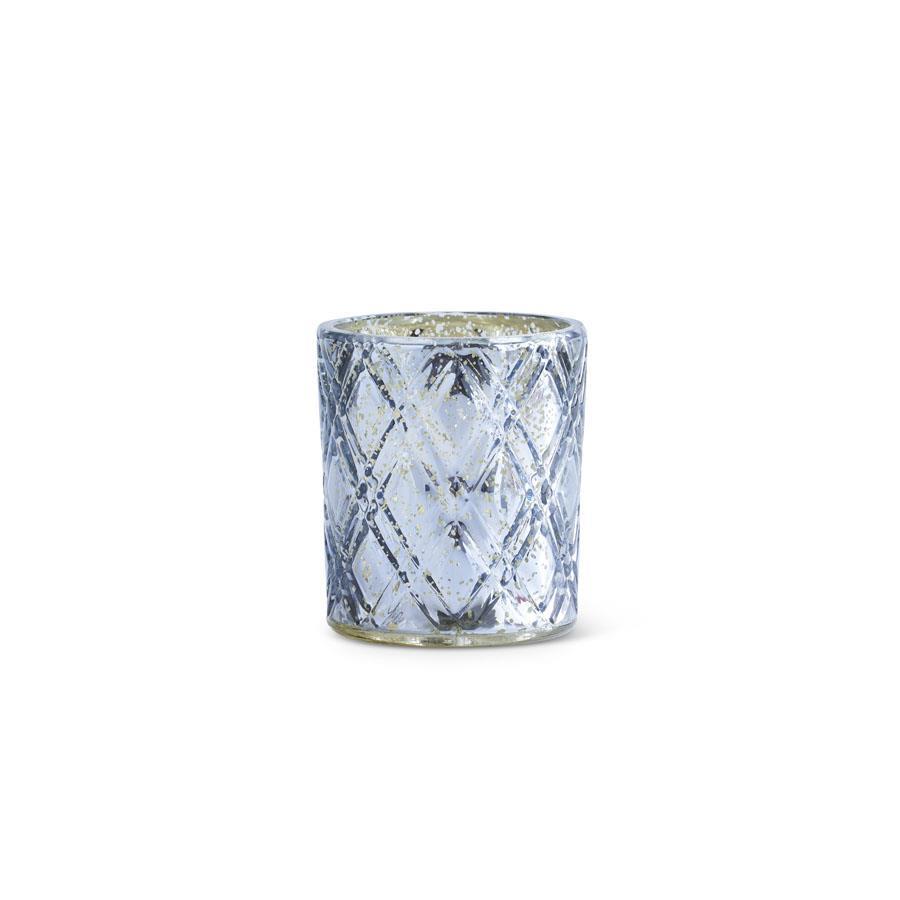 Blue Mercury Glass Votive