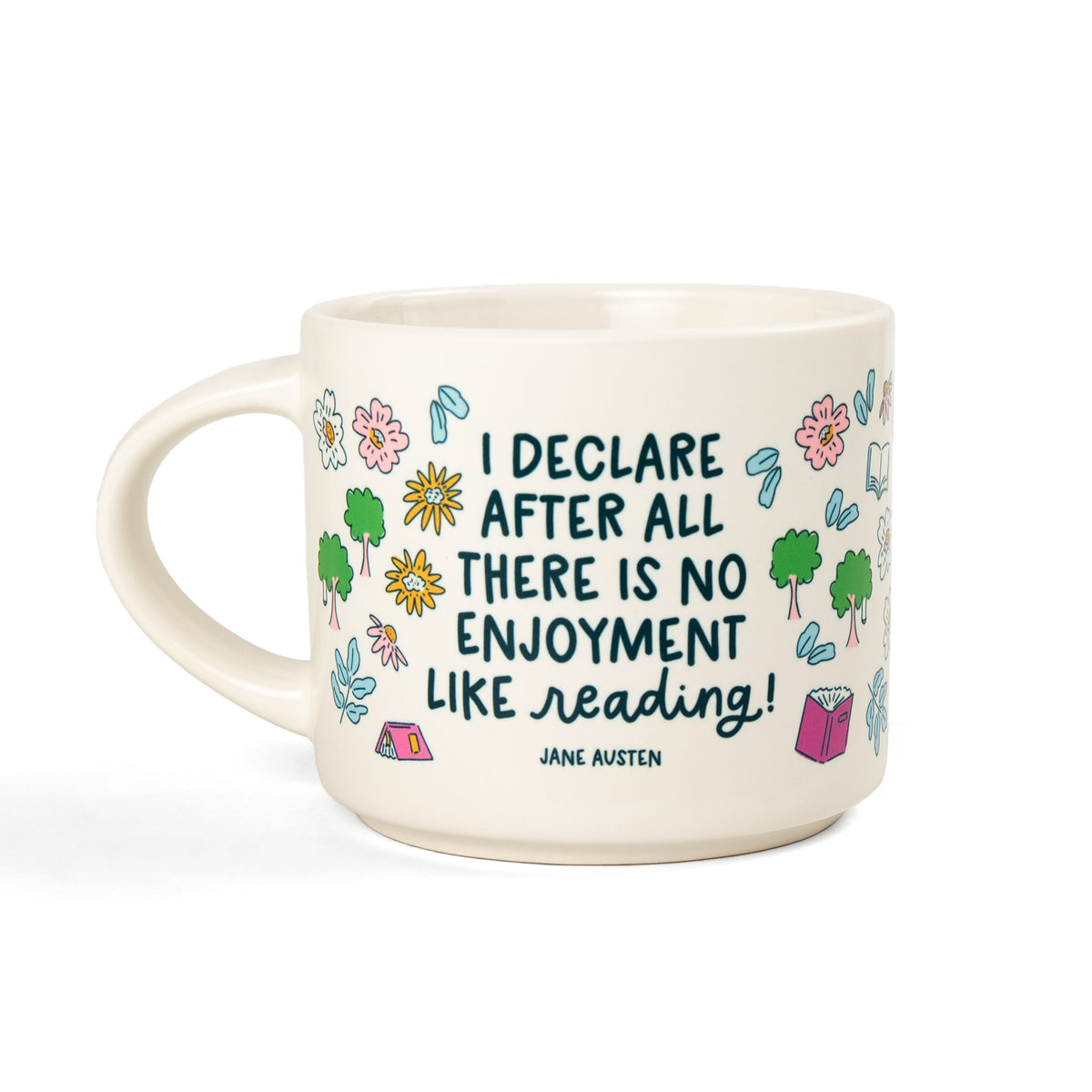 Reading Pride and Prejudice Ceramic Mug