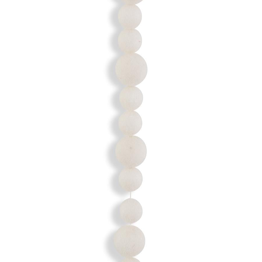 White Pom Pom Garland