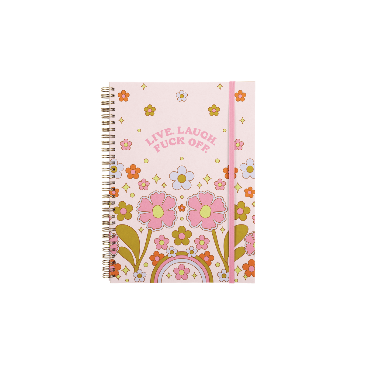 Daisy Lane Notebook – “Live Laugh F*ck Off” Floral Journal