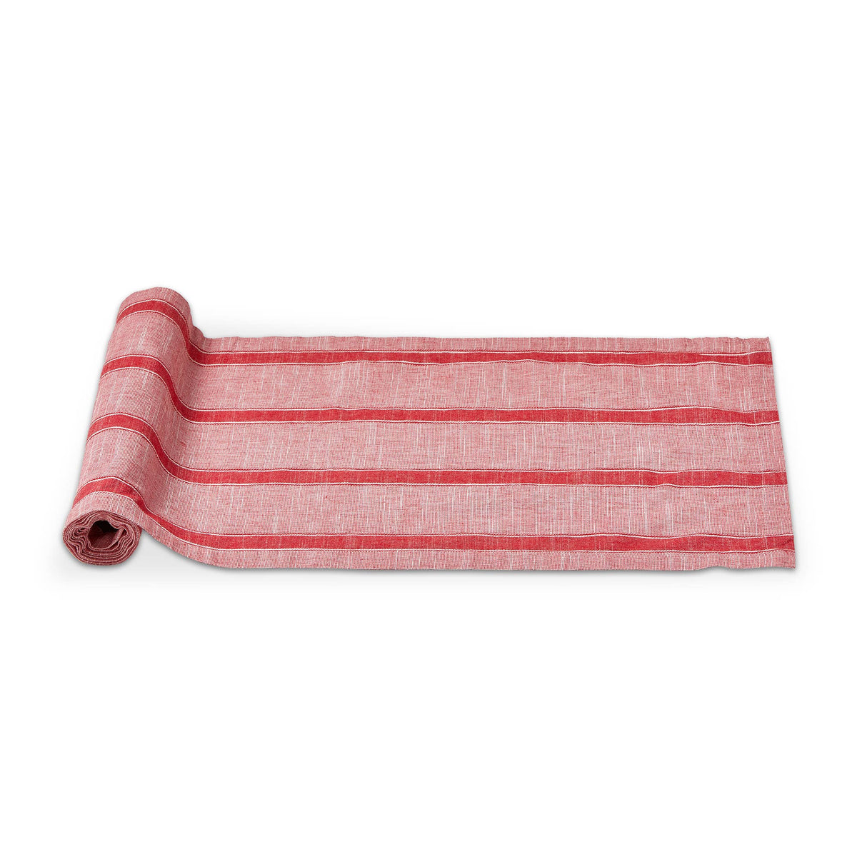 Red & White Stripe Runner Multi Cotton Summer