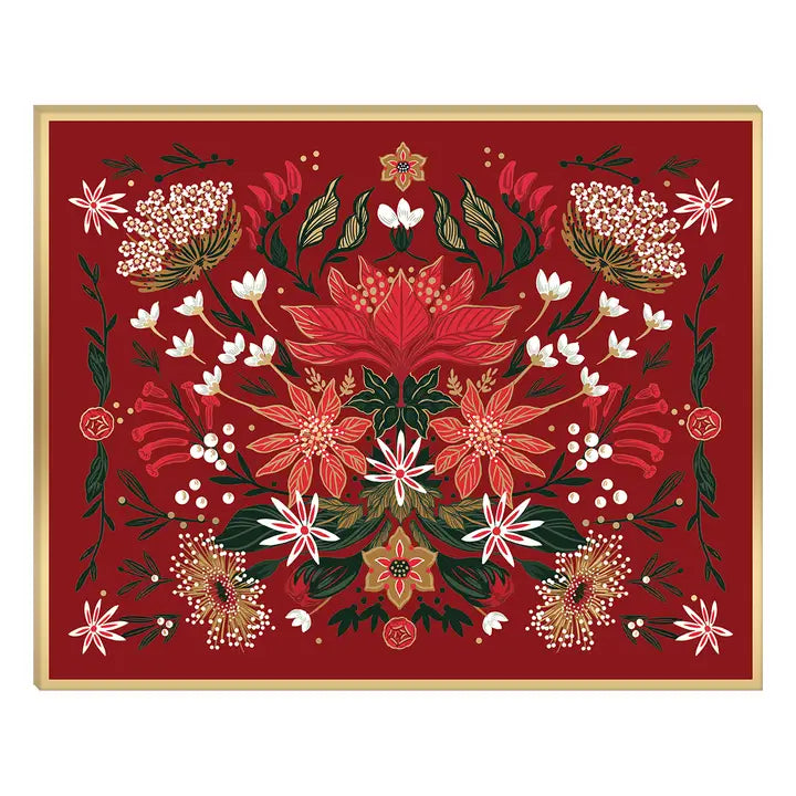 Paper Placemat Christmas Garden