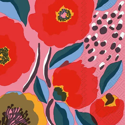 Rosarium Rose Decorative Paper Napkins Pack of 16