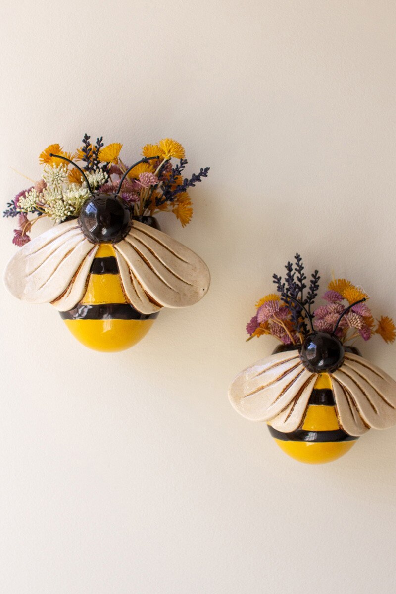 Ceramic Bee Wall Planter