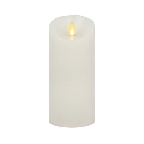 White Wax Luminara Indoor Color Changing Pillar Candles