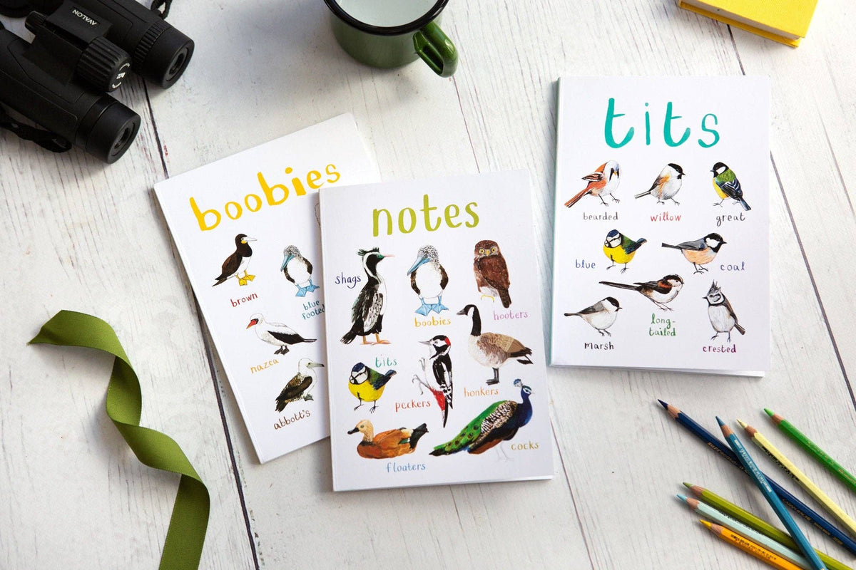 Boobies Recycled Notebook