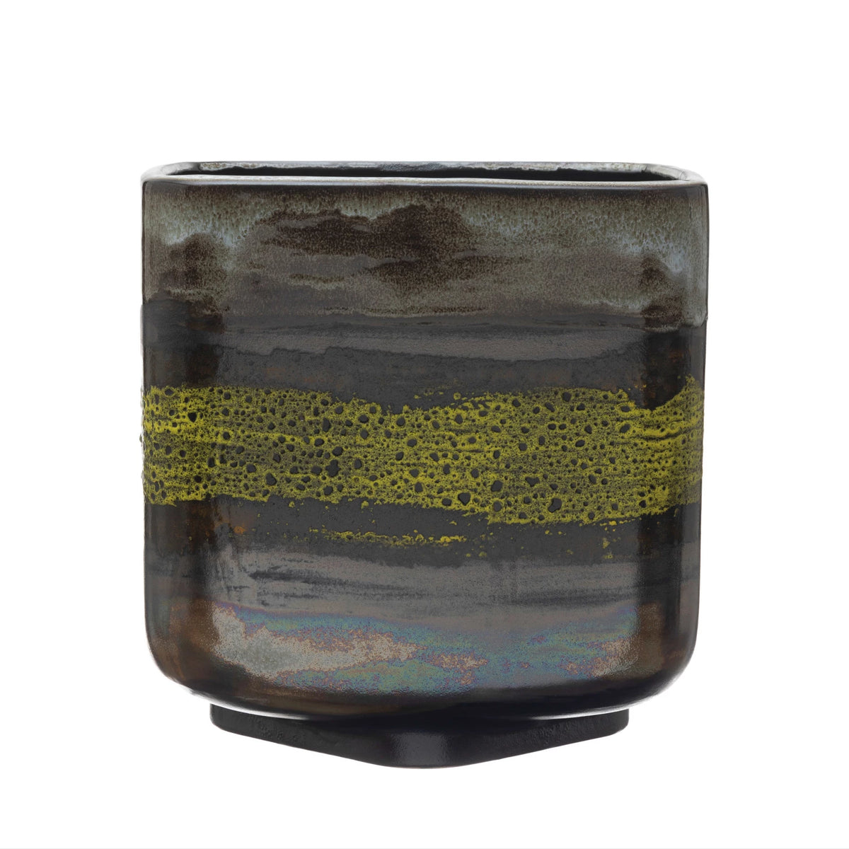 Square Stoneware Planter