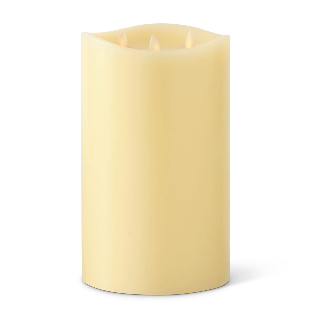 9.75" Luminara 3-Flame Indoor Pillar Candle