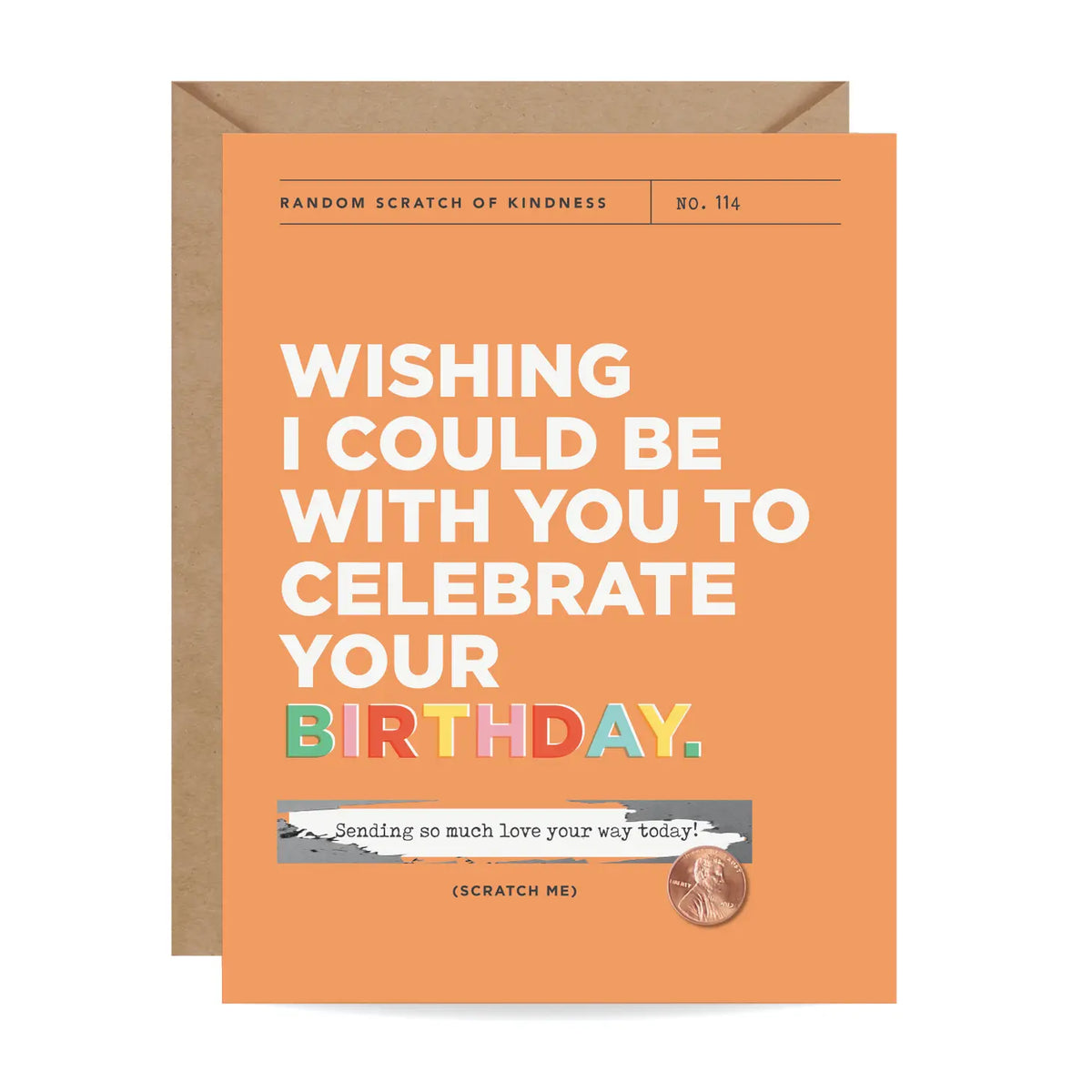 Sending Birthday Love Scratch-off Card