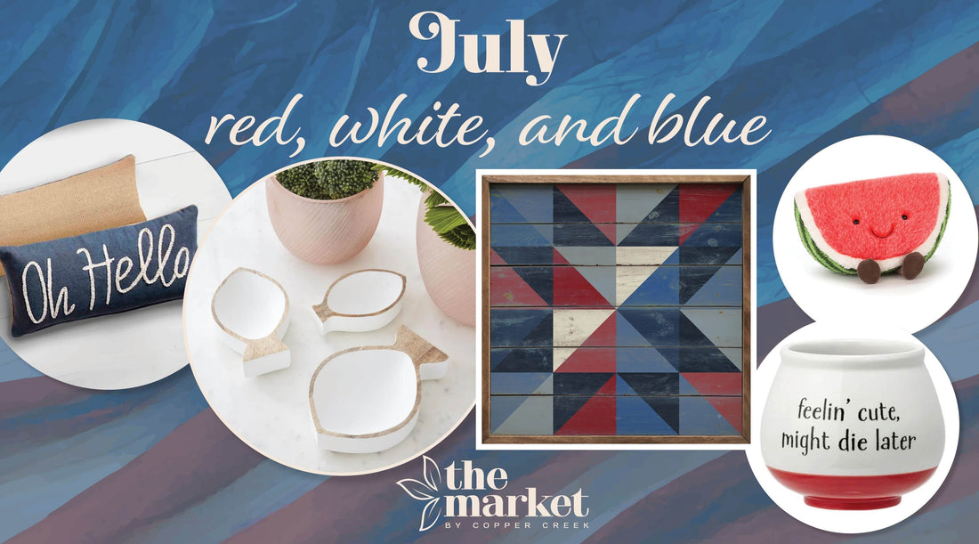 Red, White & Blue Décor: Your July 4th Gift & Styling Guide
