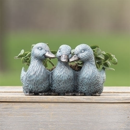 Bronze Duckling Planter