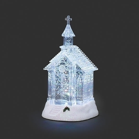 Lighted Clear Church, Shimmering Merry Lites