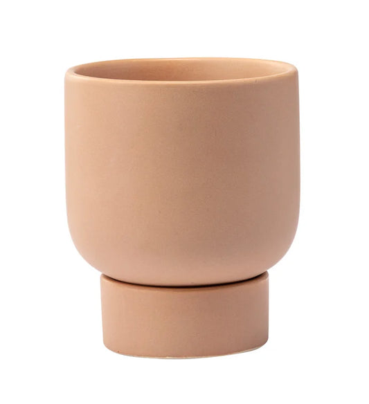 Tan Planter w/ Saucer