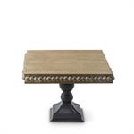 Bead Trim Square Wooden Riser