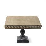 Bead Trim Square Wooden Riser