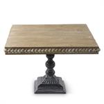 Bead Trim Square Wooden Riser