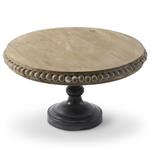 Bead Trim Round Wooden Riser