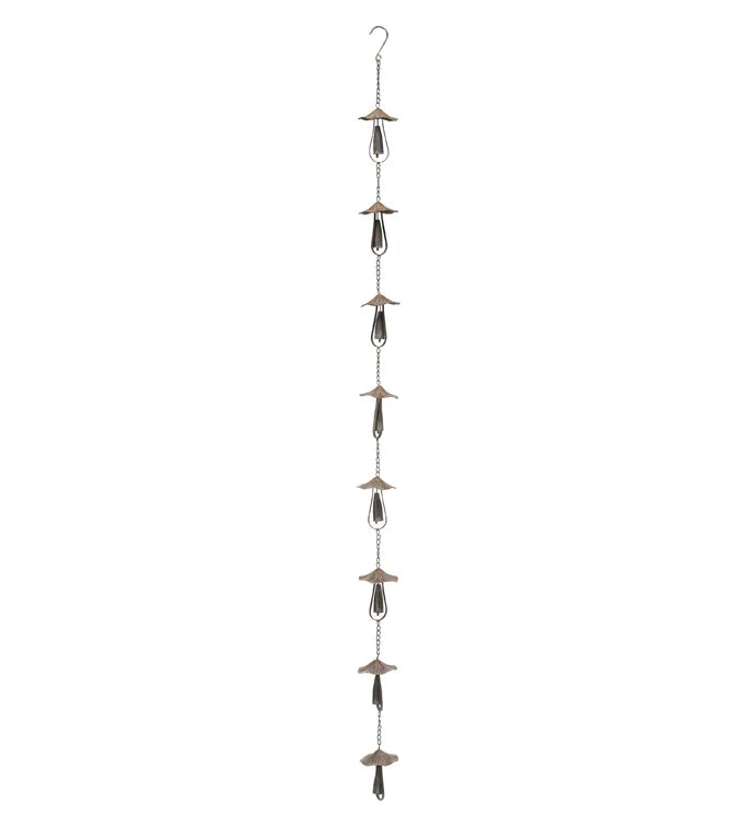 Mushroom Rain Chain