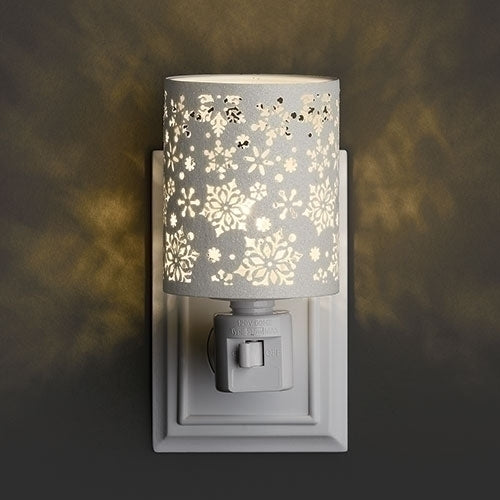 NIGHT LIGHT CYLINDER SNOWFLAKE PATTERN