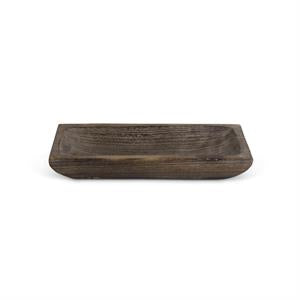 Carved Rectangular Wood Trays