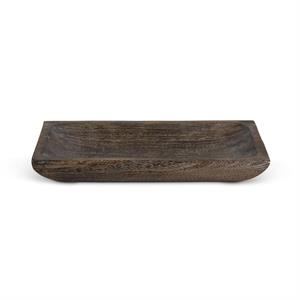 Carved Rectangular Wood Trays