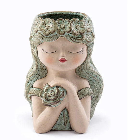 Flower Woman with Arms Crossed Planter