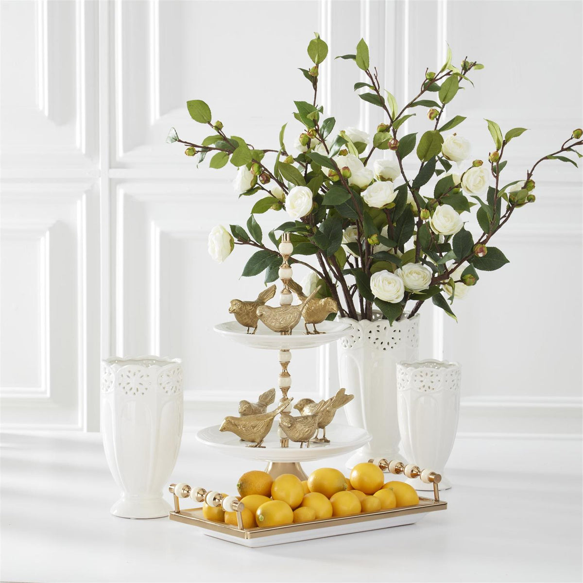 White Camellia Stem