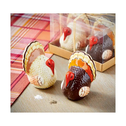 Thanksgiving Turkey Salt and Pepper Shaker Sets