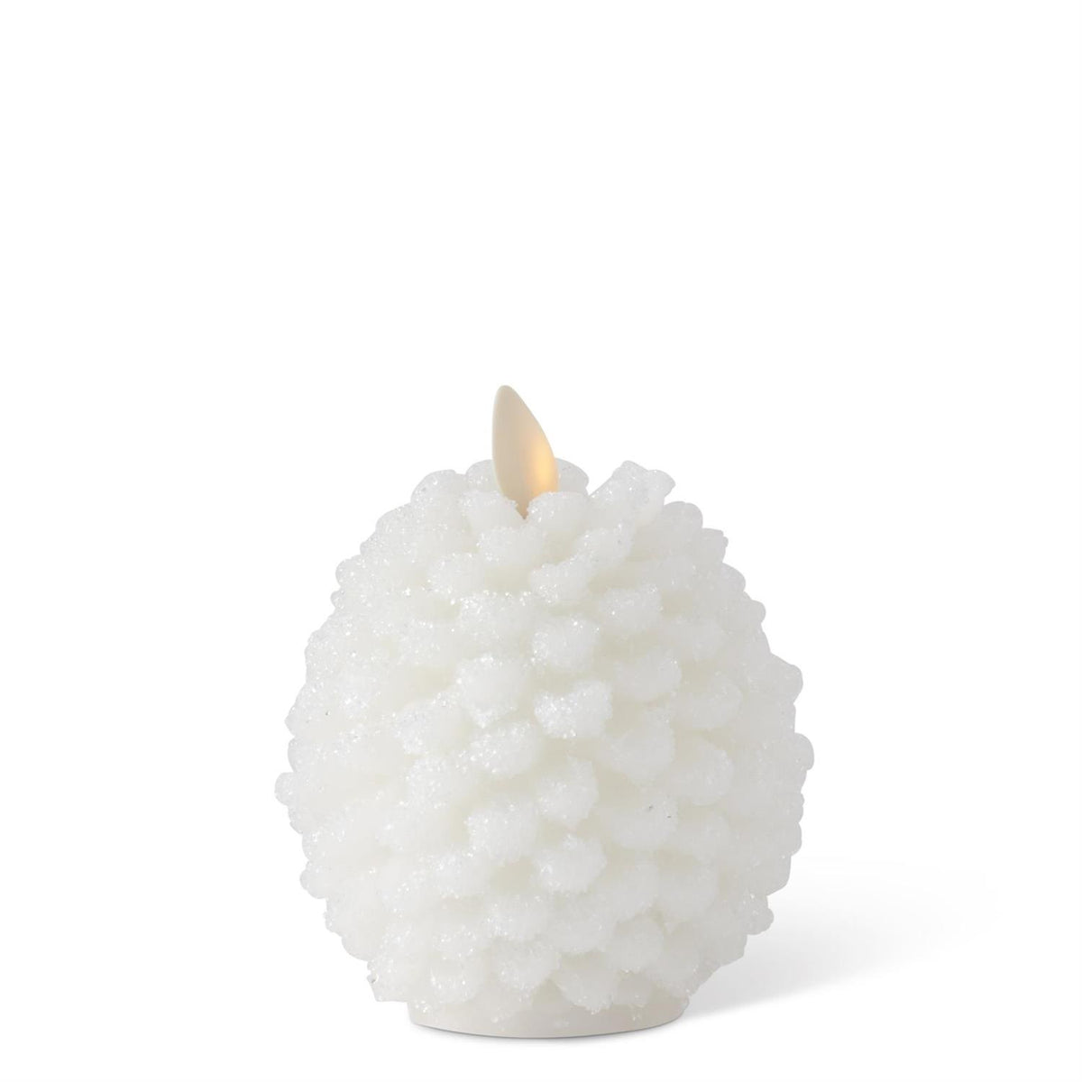 Snowy Pinecone Indoor Luminara Flameless Candle