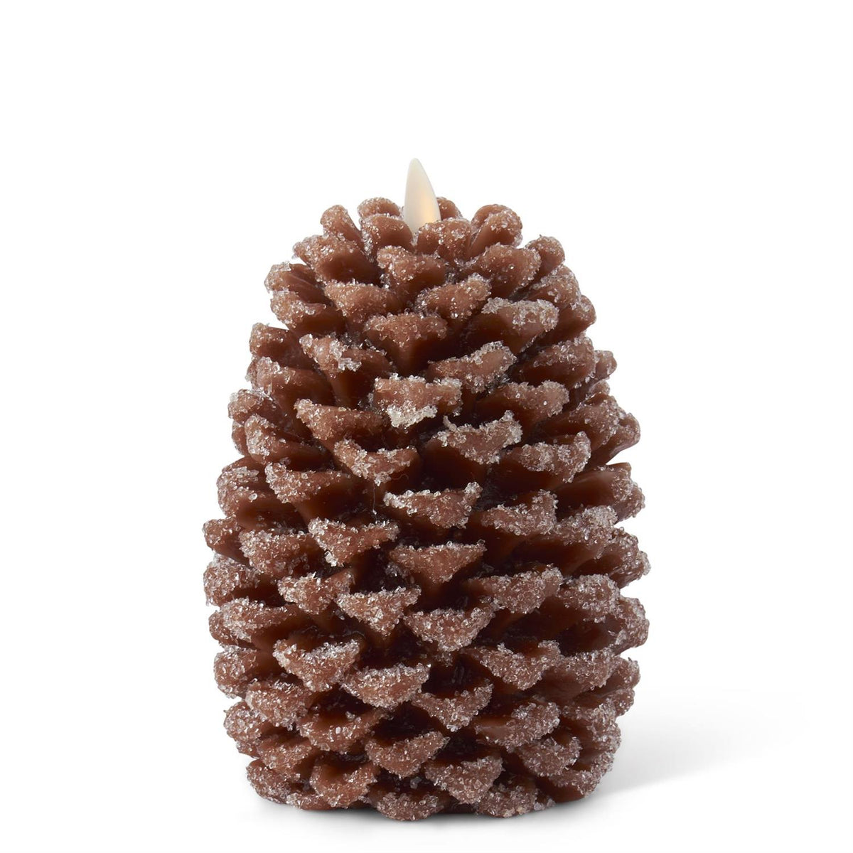 Snowy Pinecone Indoor Luminara Flameless Candle