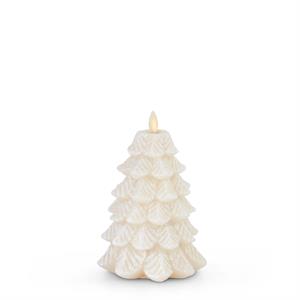 Snowy Tree Luminara Flickering LED Candle