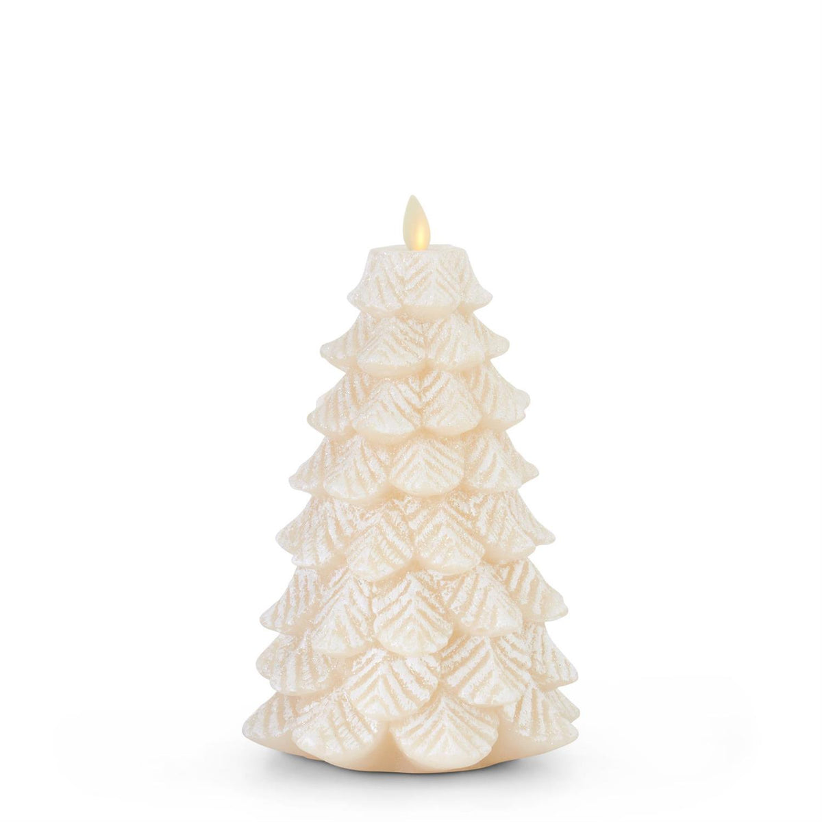 Snowy Tree Luminara Flickering LED Candle