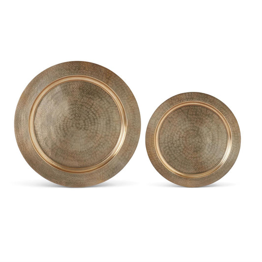 Textured Gold Rim Tray