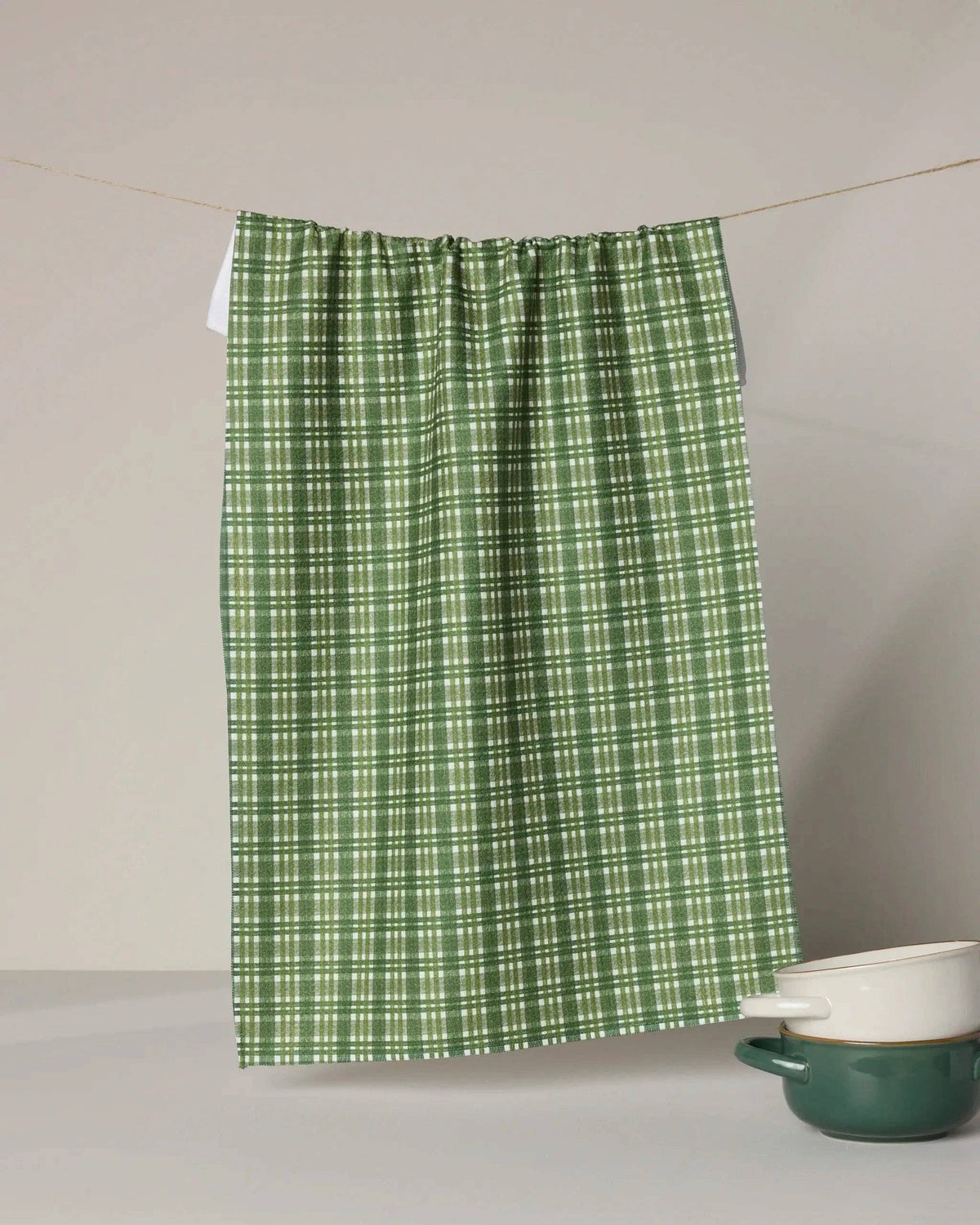 Shay Plaid Tea Towel