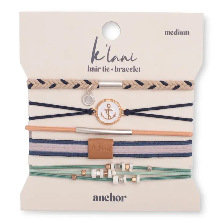 Anchor Hair Tie Bracelets
