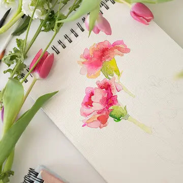 Floral Watercoloring Book