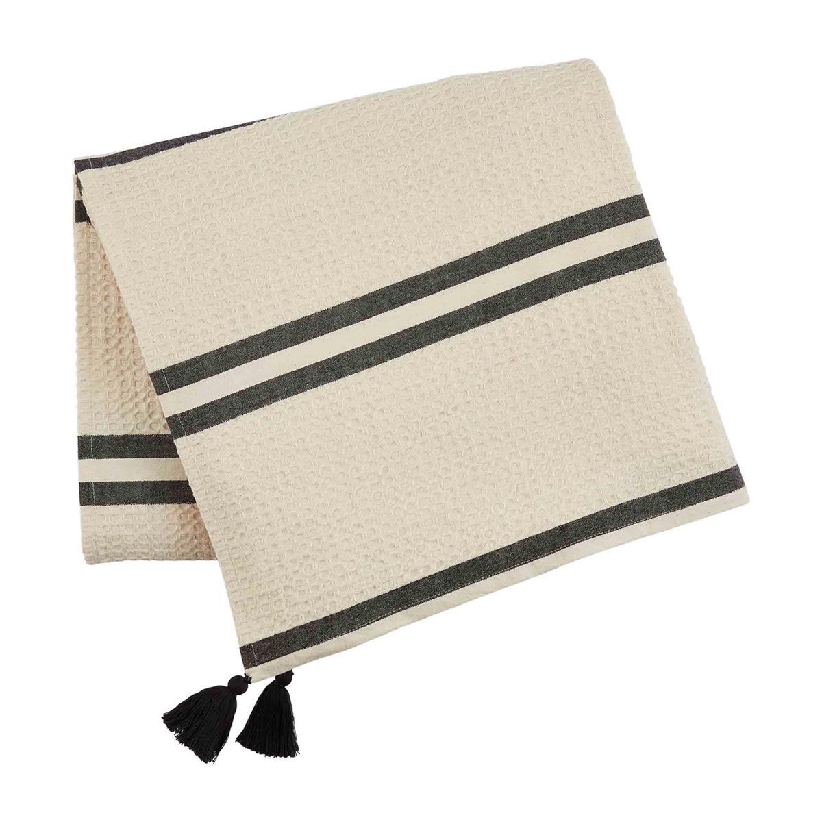 Waffle Blanket with Tassels