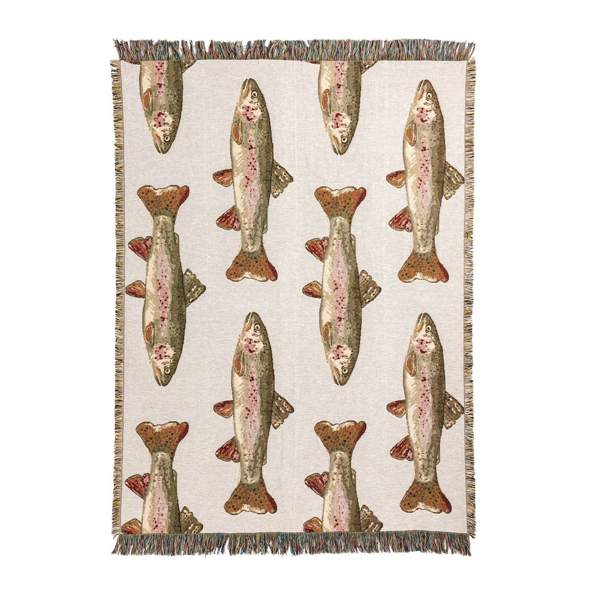 Trout Jacquard Blanket