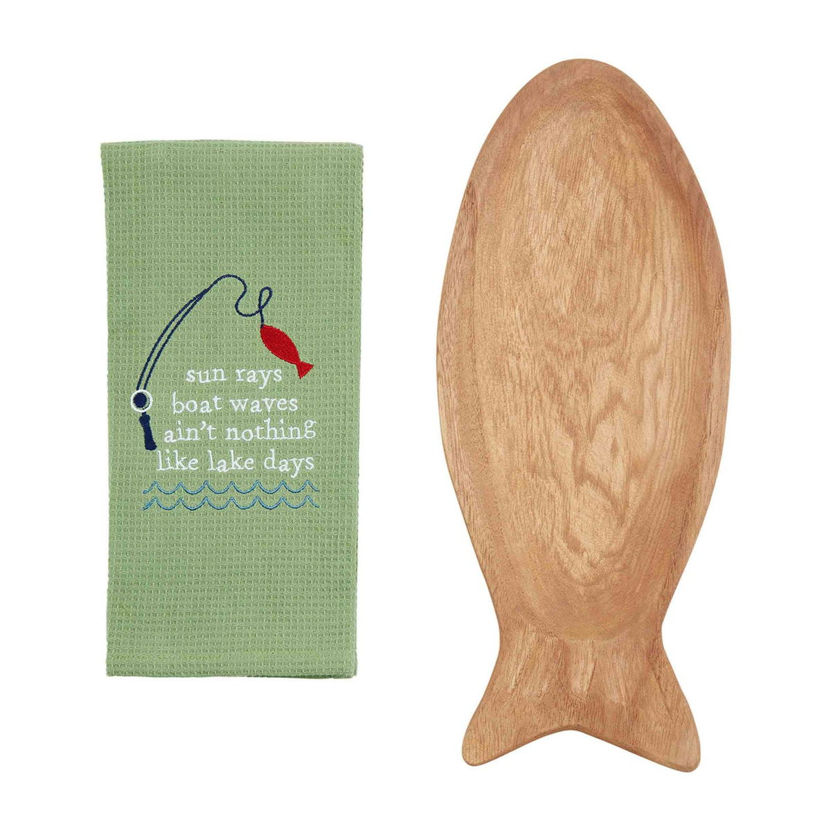 Fish Board & Towel Set